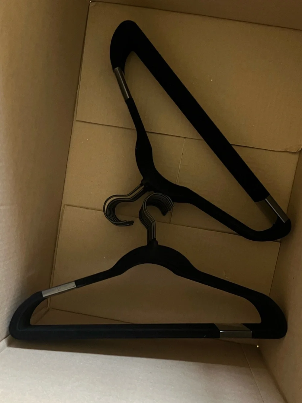 Black Velvet Slim Non-slip Hangers - 30 Pack